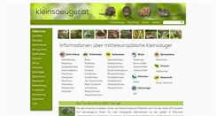 Desktop Screenshot of kleinsaeuger.at