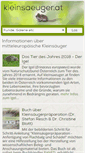 Mobile Screenshot of kleinsaeuger.at